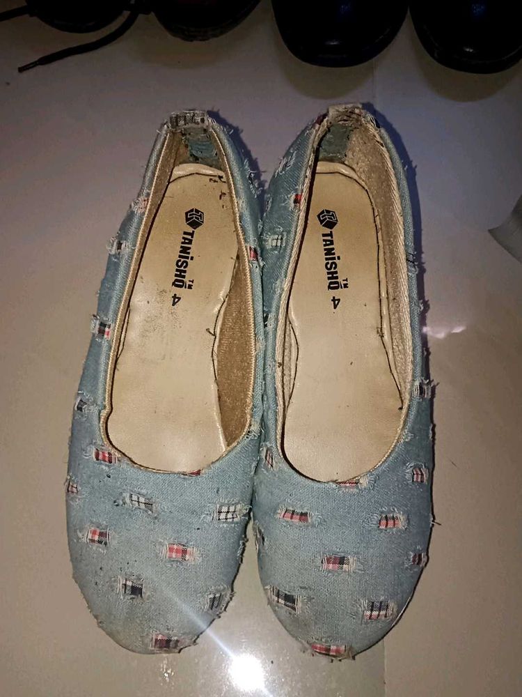 Stylish Denim Ballerina Flats