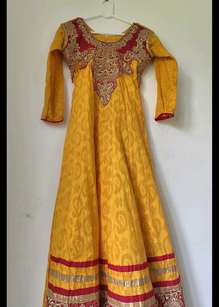 Anarkali Kurta | Yellow