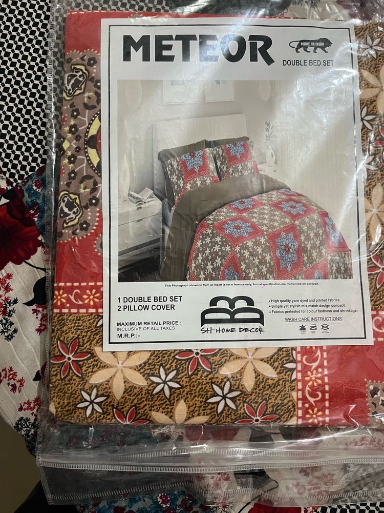 Meteor Double Bed Sheet Set