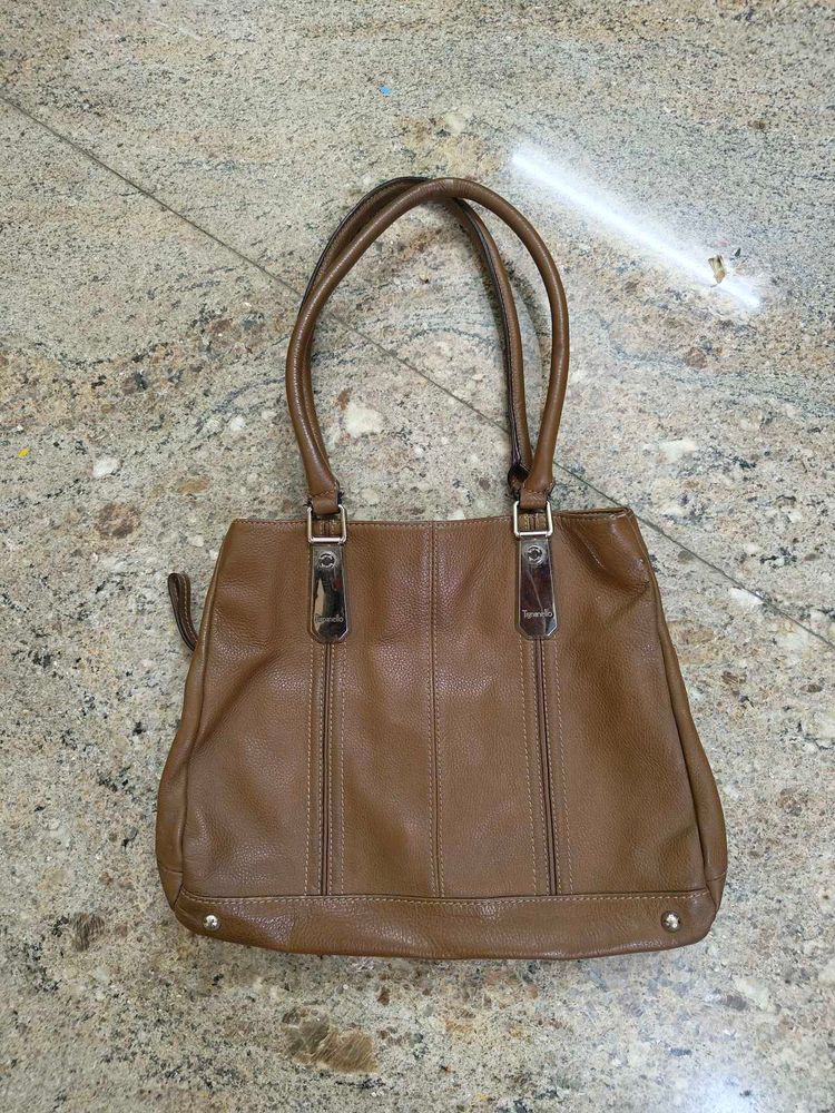 Classic Brown Leather Shoulder Bag