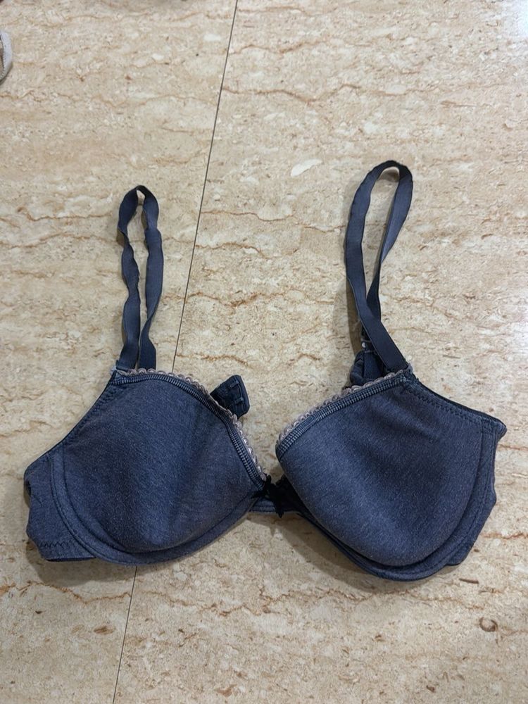 Comfortable Blue Bra wired