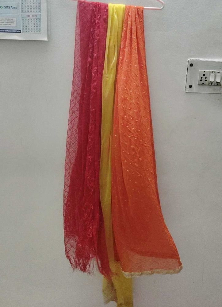 three combo pack dupatta