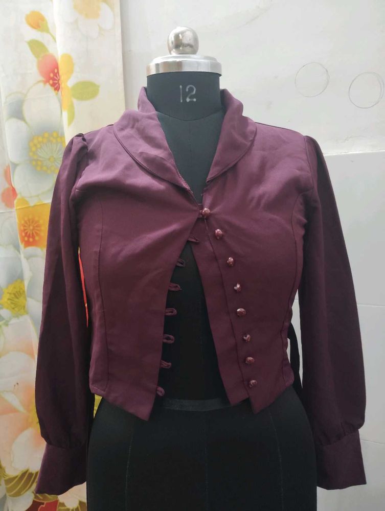 Elegant Burgundy Blouse