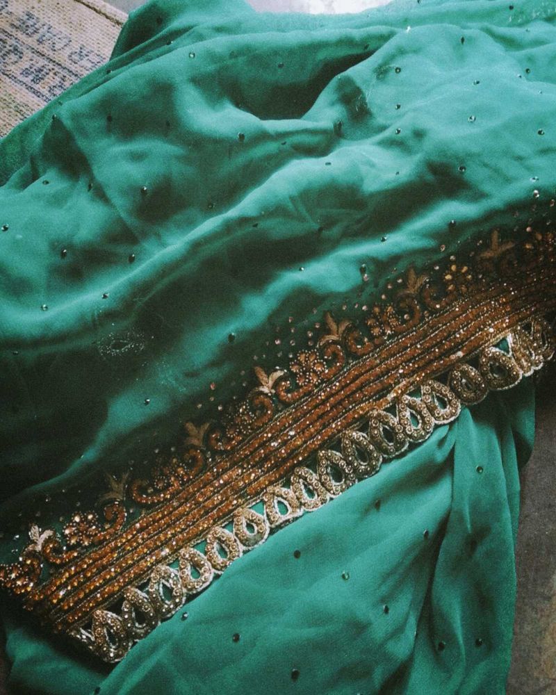 Elegant Embroidered Saree