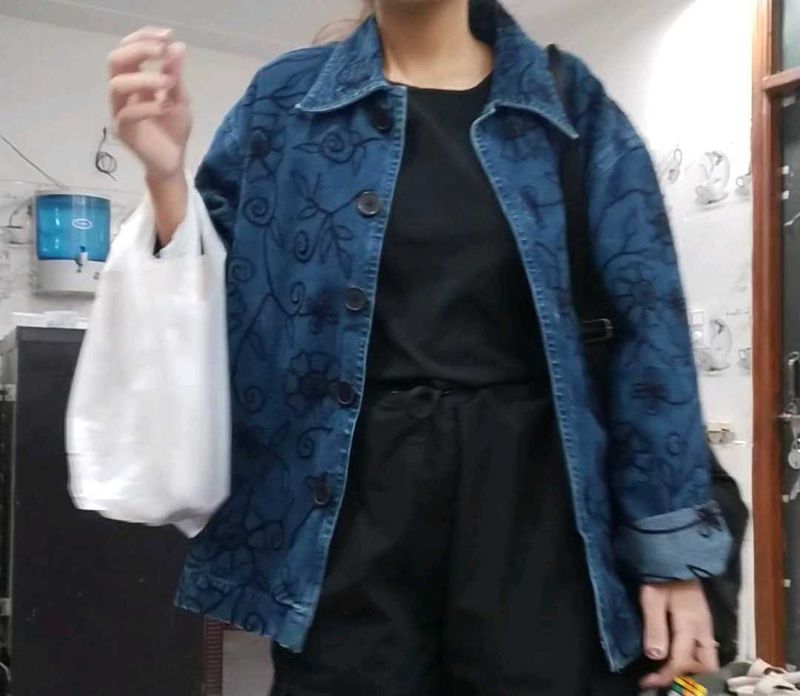 Embroidered Denim Jacket