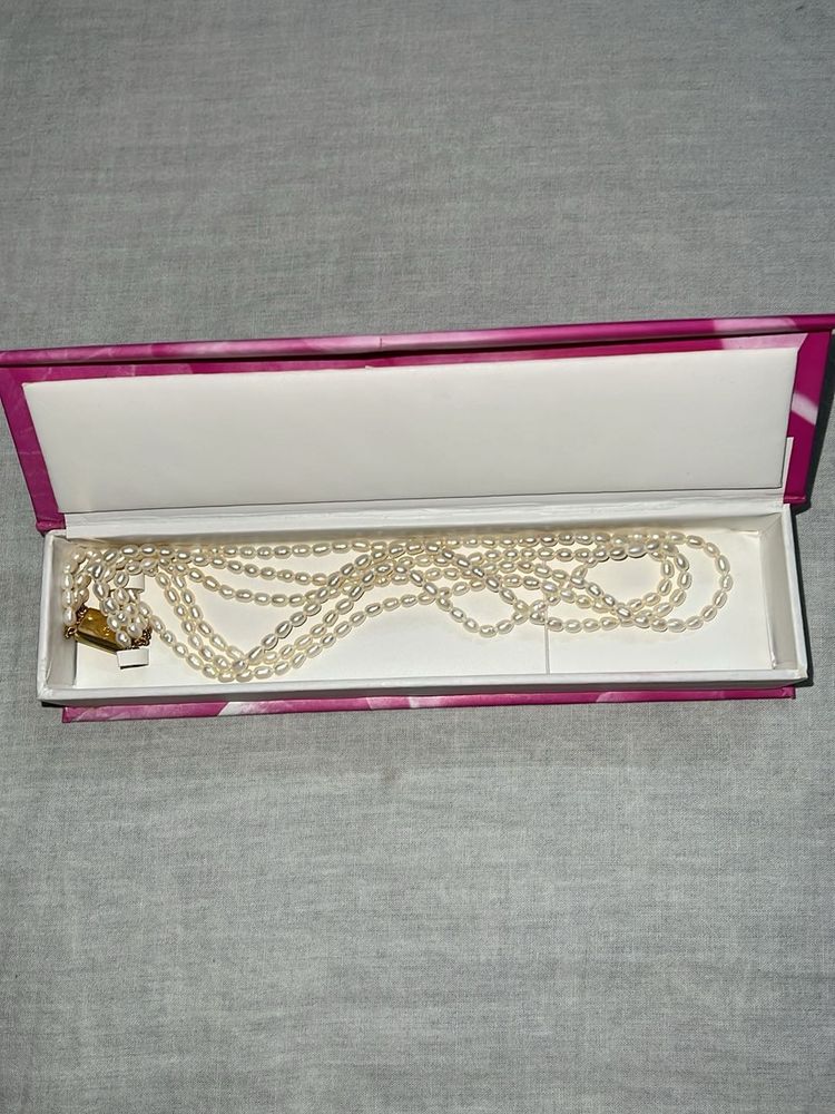 Real 3 strand Pearl necklace