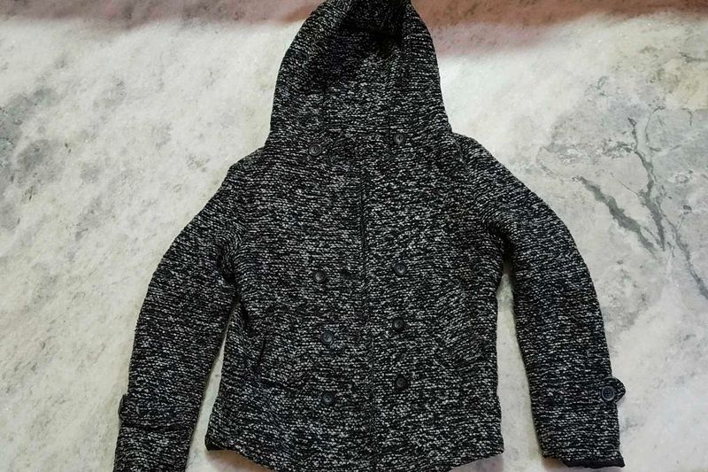Cozy Hooded Knit Jacket