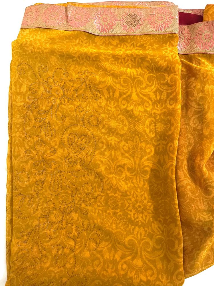 Golden Yellow Sari