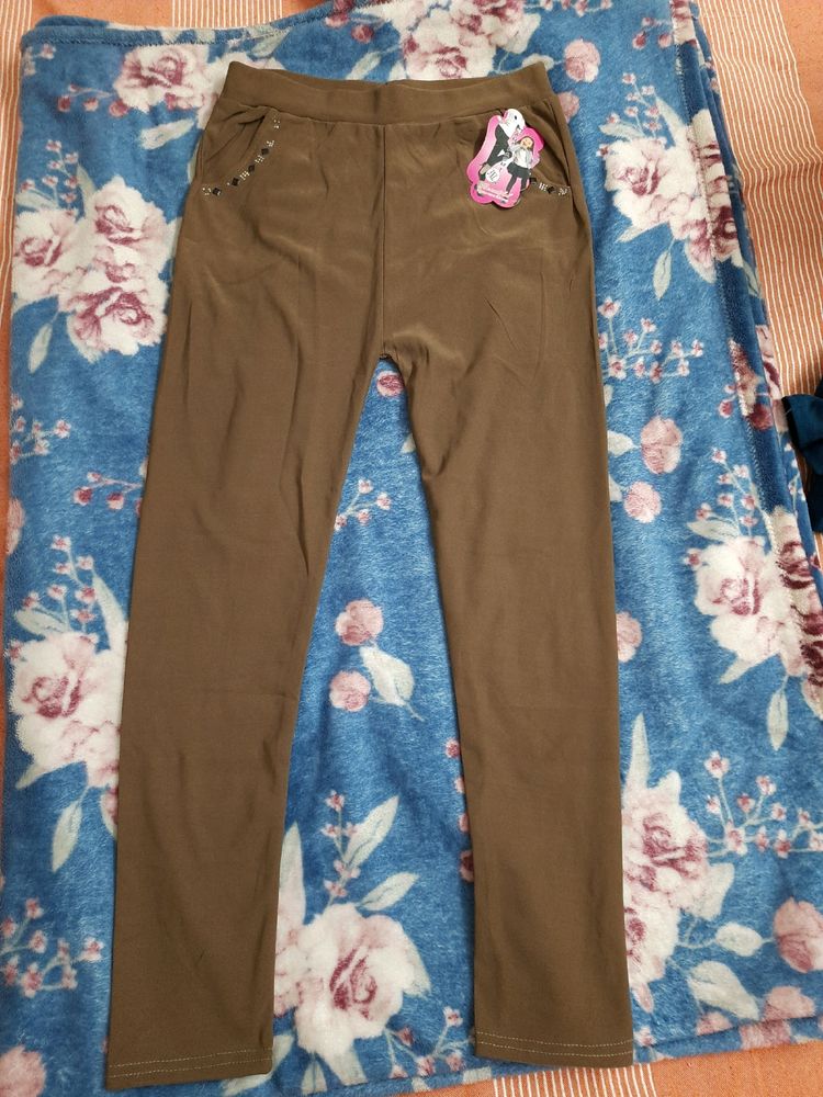 Brown Trouser Pant Bottom Wear. New. Has 2 Pockets