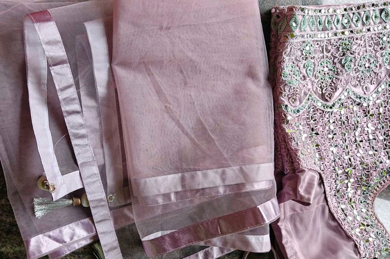 Lavender Embellished Lehenga Choli