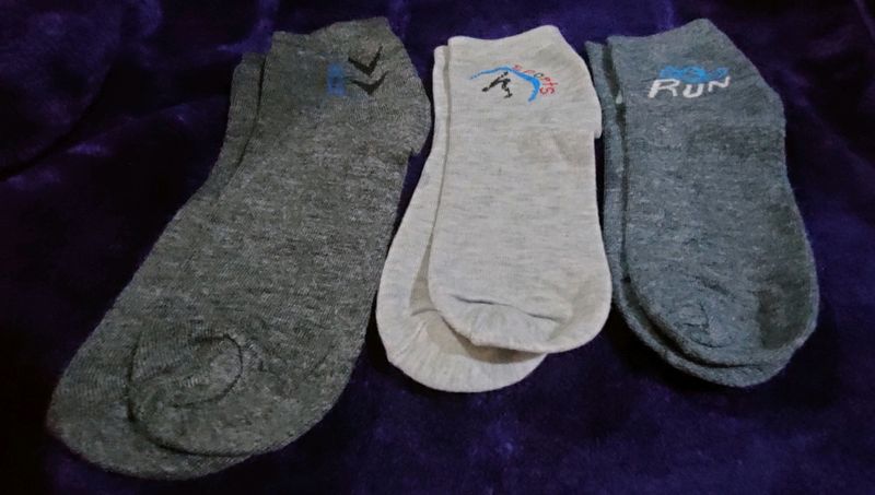 Ankle Length Socks( 3 Pairs)