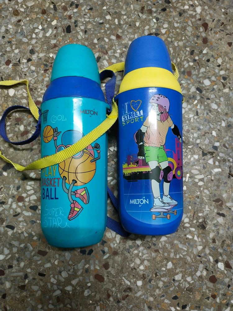 Used 2 Children School Waterbottle