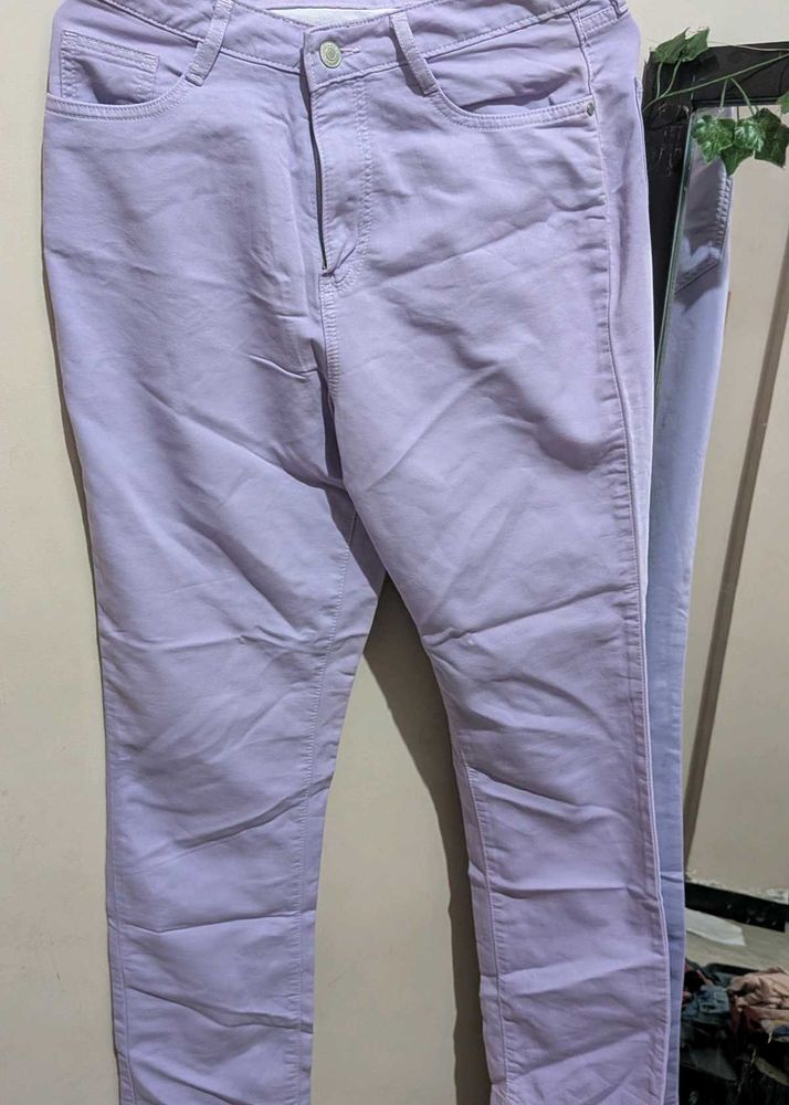 Lilac Colored Skinny Jeans