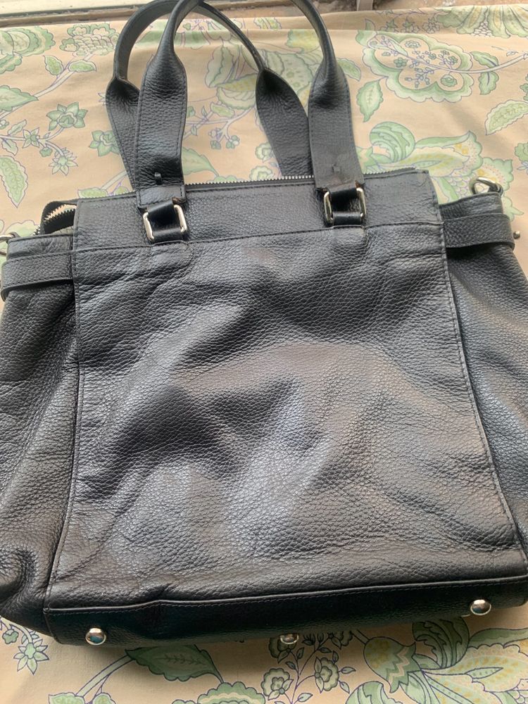 Black Leather Handbag