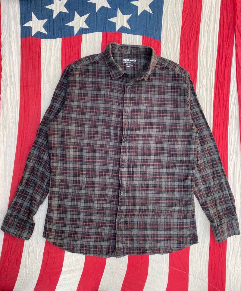 JACK&amp;JONES Plaid Casual Shirt