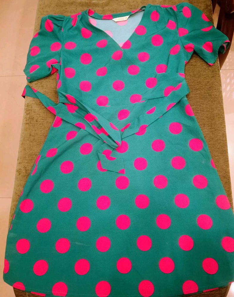 Classic retro style polka dotted