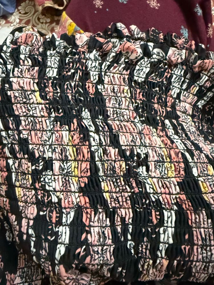 Floral Print Tube dress