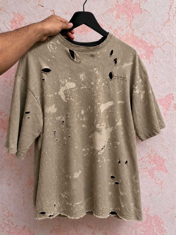 Korean Y2K Distressed Oversized T-Shirt