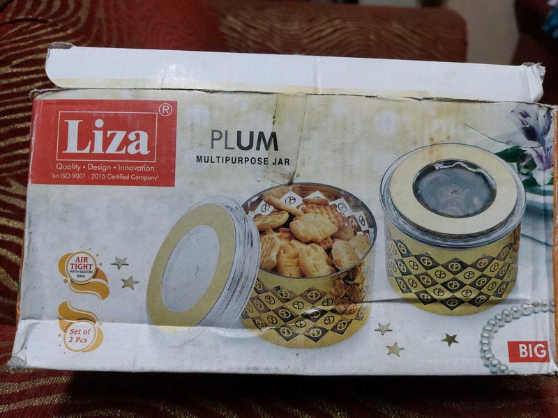 Liza Plum Multipurpose Jar (Set of 2)