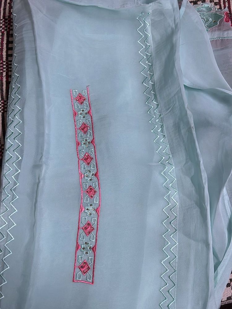 brand new Elegant Light Blue Kurta Set