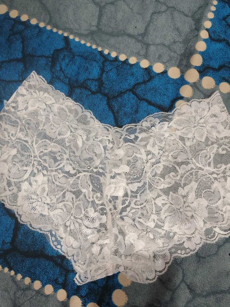 White Lace Brief