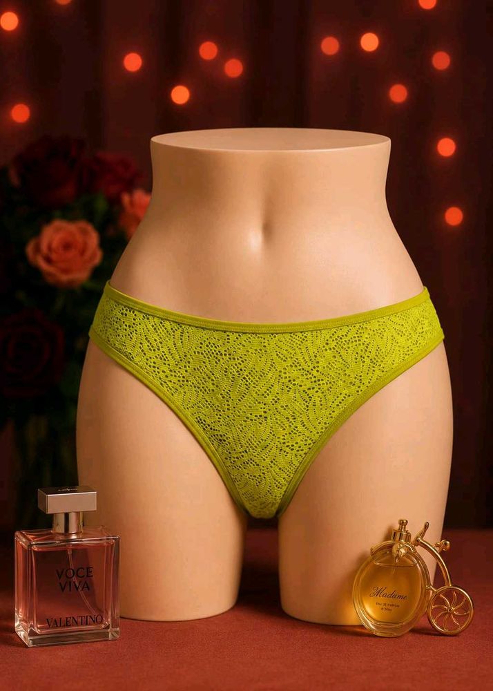 🇳🇿💫🎀Lime Green Lace Thong Panty