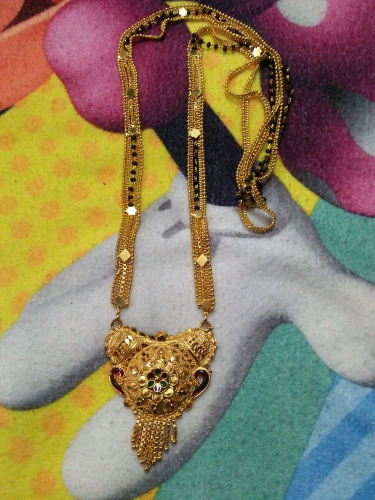 Gold plated mangalsutra