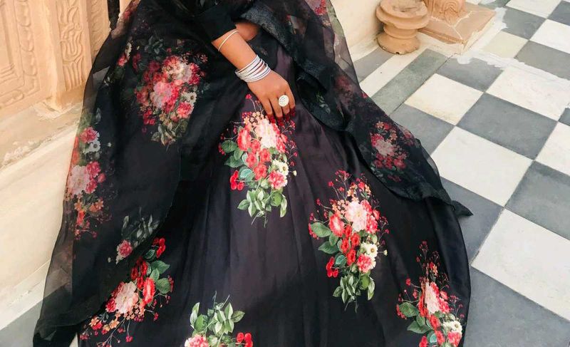 Floral Print lehnga