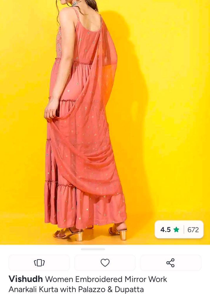 Navratri Elegant Embroidered Anarkali Kurta Set