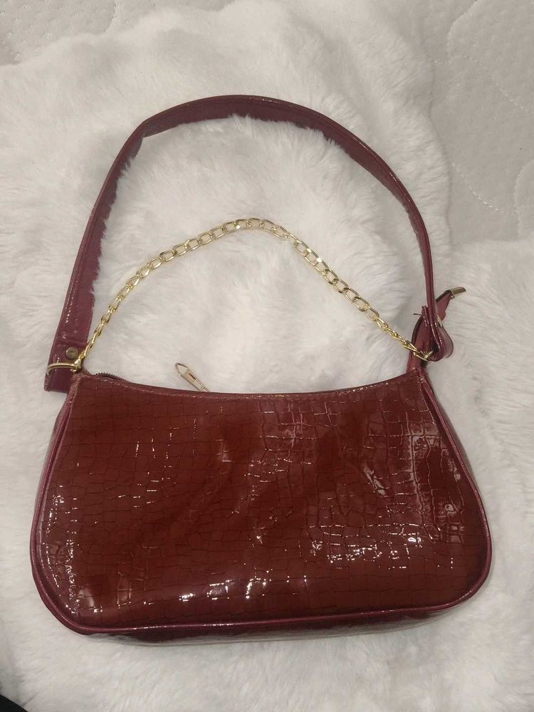 Chic Croc Embossed Hobo Bag
