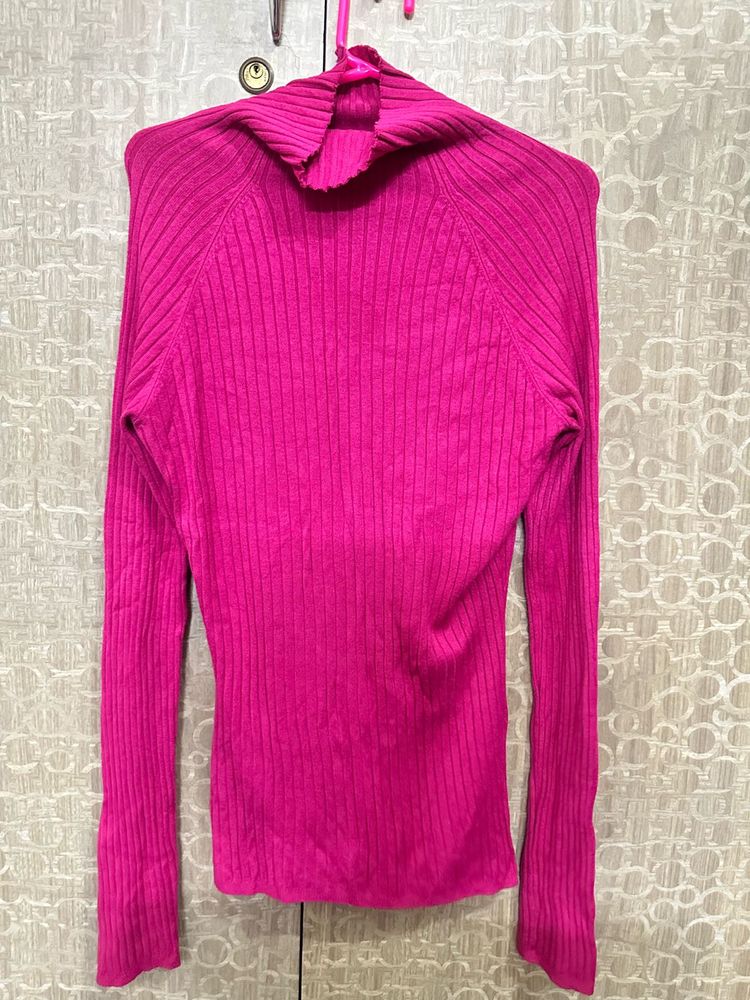 Chic Ribbed Turtleneck Sweater