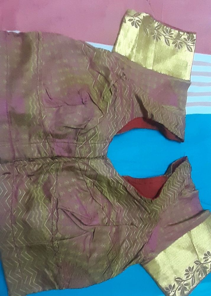 Brown Art Silk Blouse