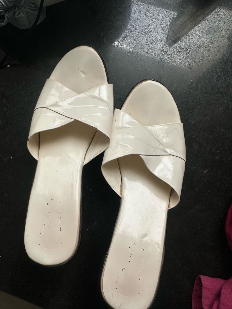 Chic White Flats