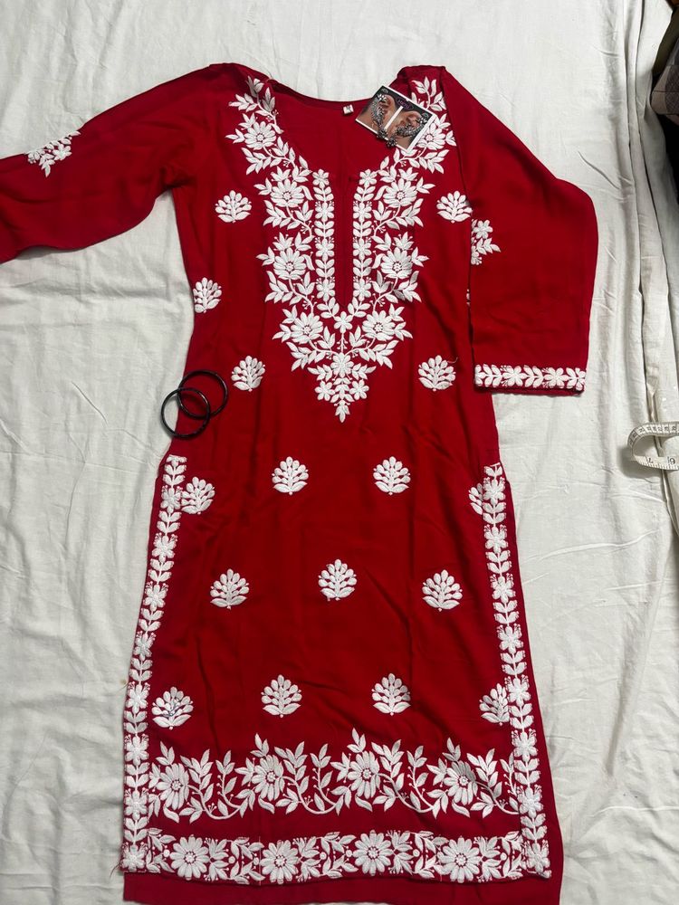 kashmiri embroidery long kurta