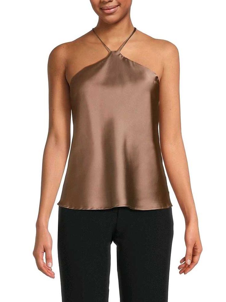 Satin Halter Neck Top
