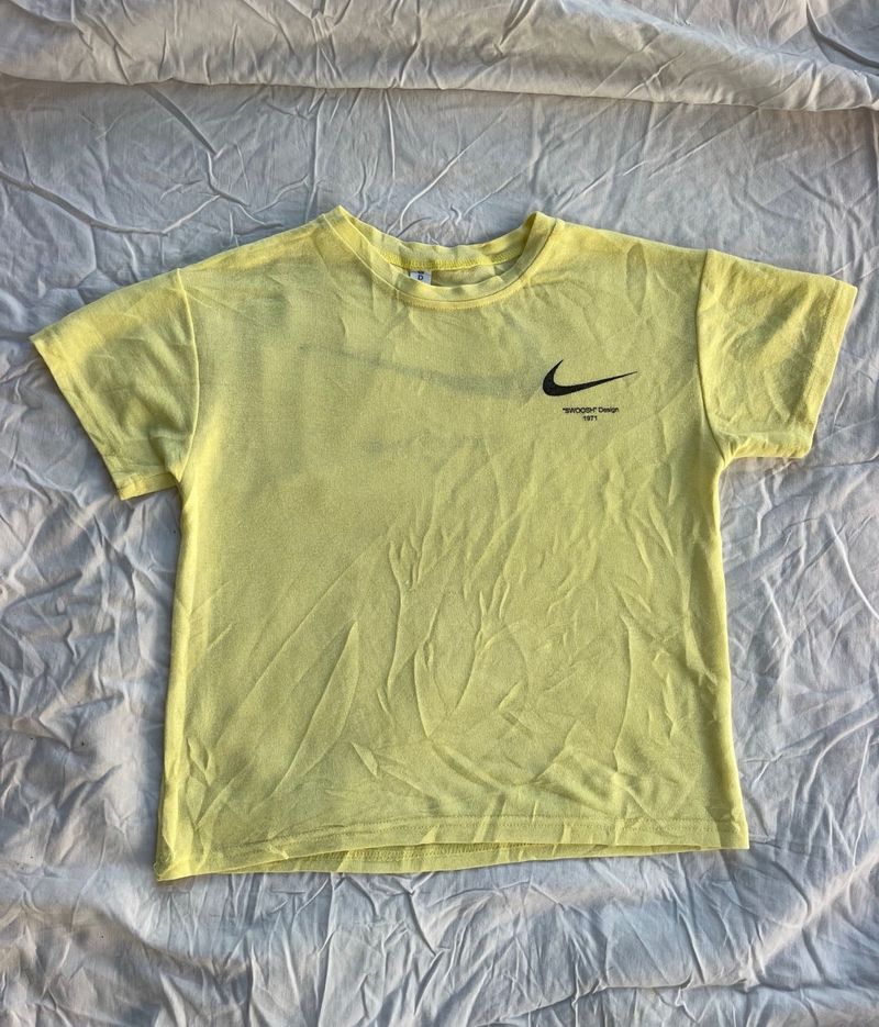 Nike Yellow Graphic T-Shirt