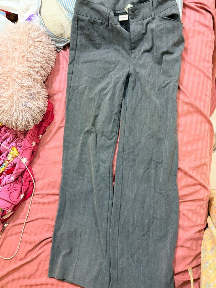 imported Women's Pinstripe grey Pants