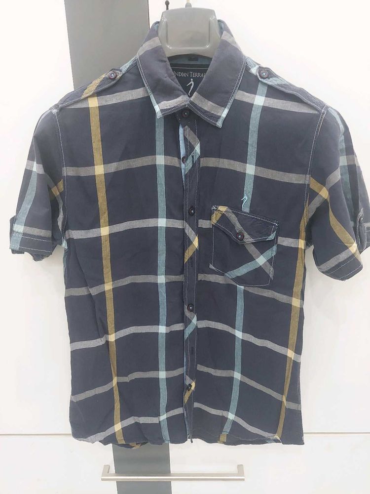 Men's Plaid Short Sleeve Shirt