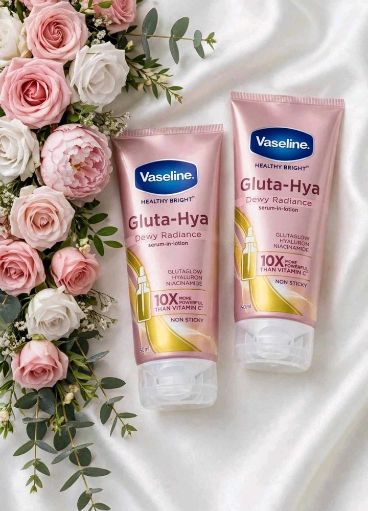 Combo 2 Vaseline Healthy Bright Gluta-Hya Serum-In