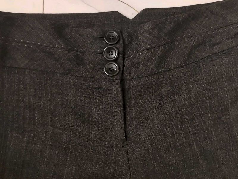 flared brown trousers/ pants