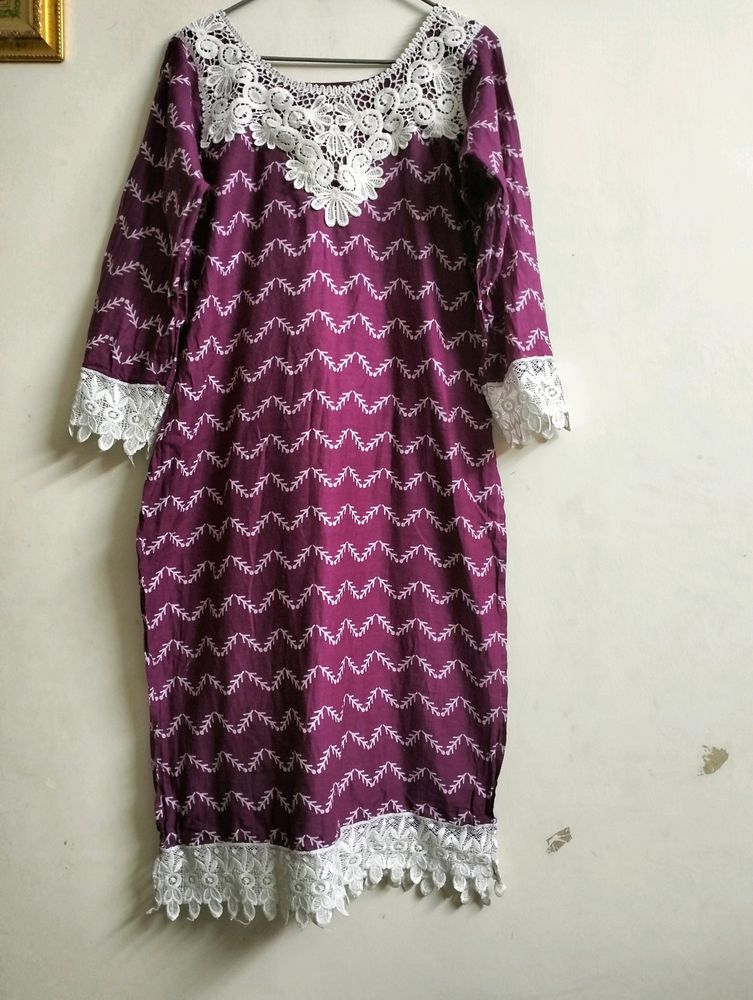 Purple Kurta