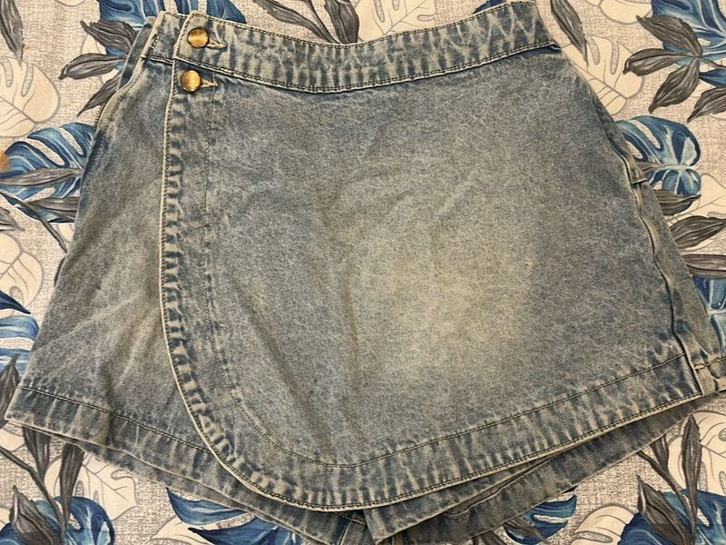 Denim Skort - Trendy &amp; Unique!