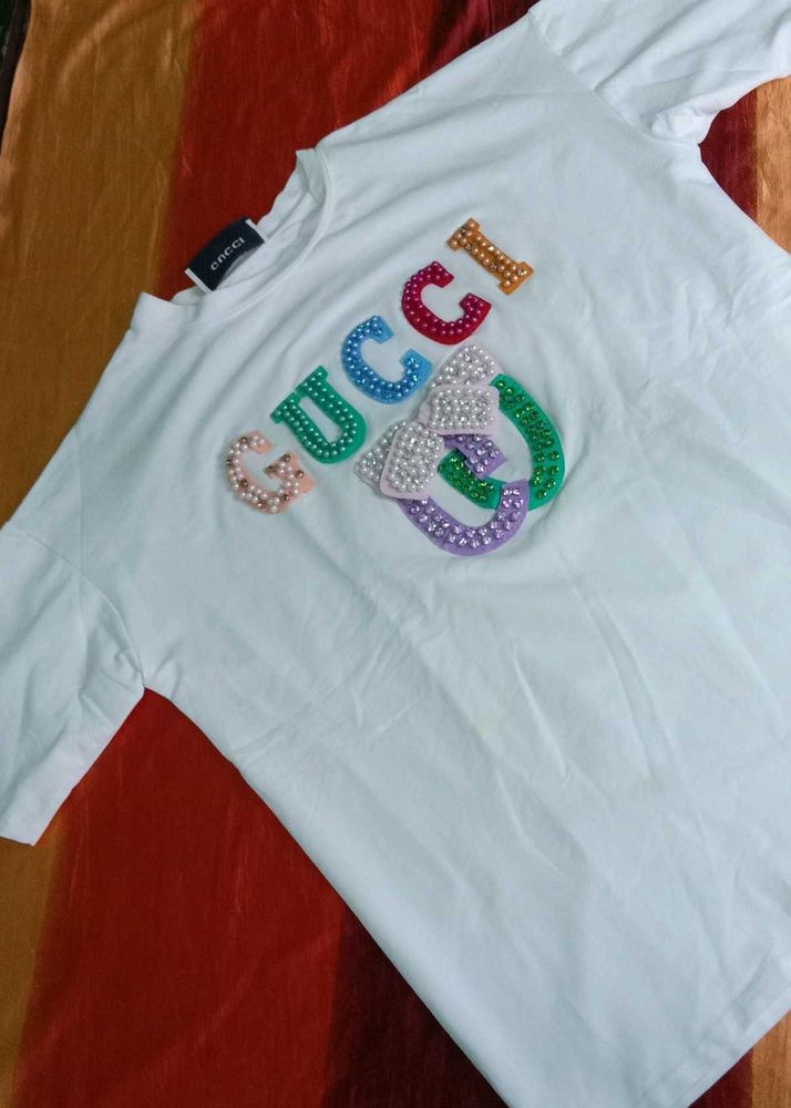 Gucci Embellished Logo T-Shirt