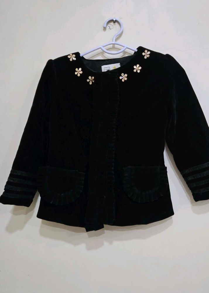Kids Velvet Jacket 5-6 Years