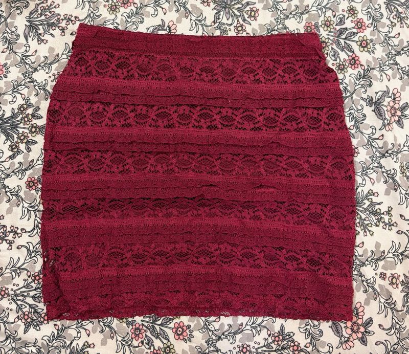 Lace Mini Skirt