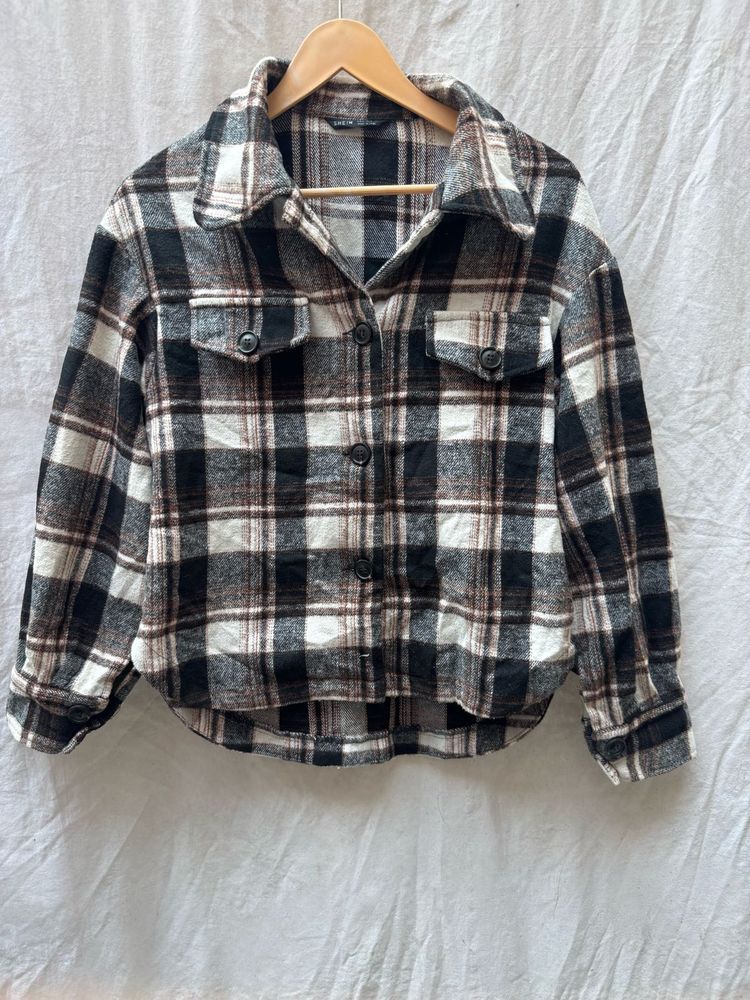 Plaid Shacket - Stylish Layering Piece