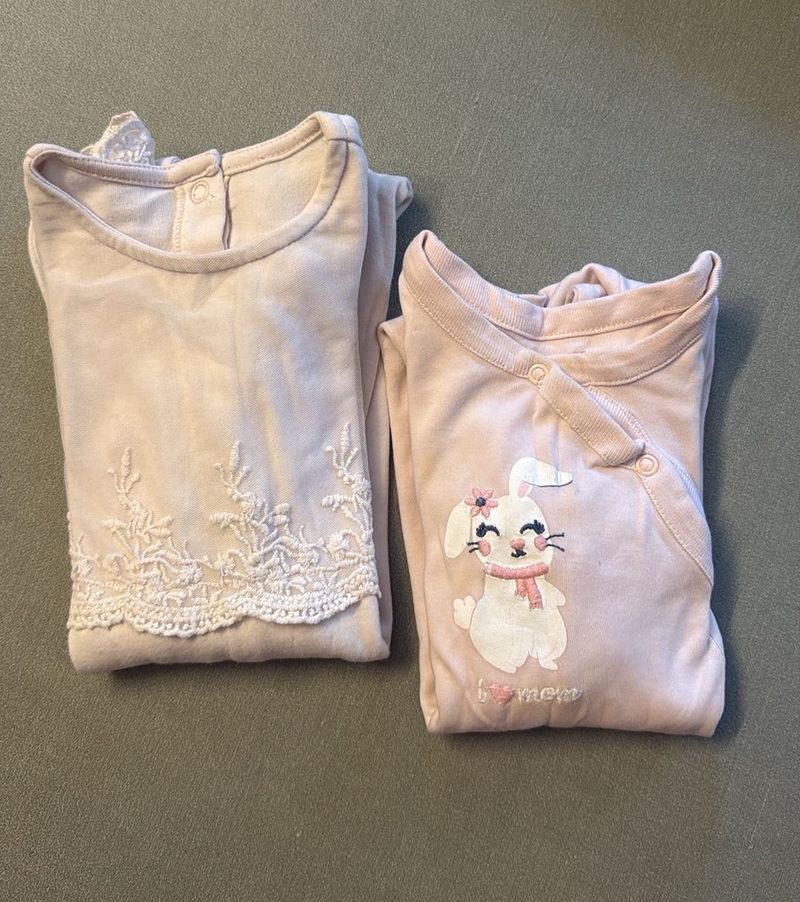 Baby Girl Pink Bodysuits Combo