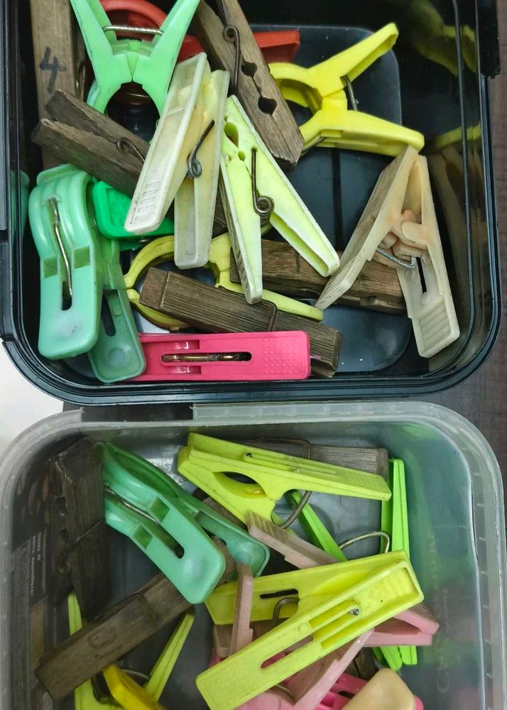 Mixed Clothespins
