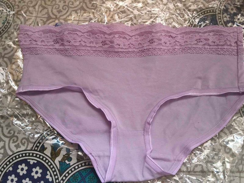 Lavender Lace Trim Underwear