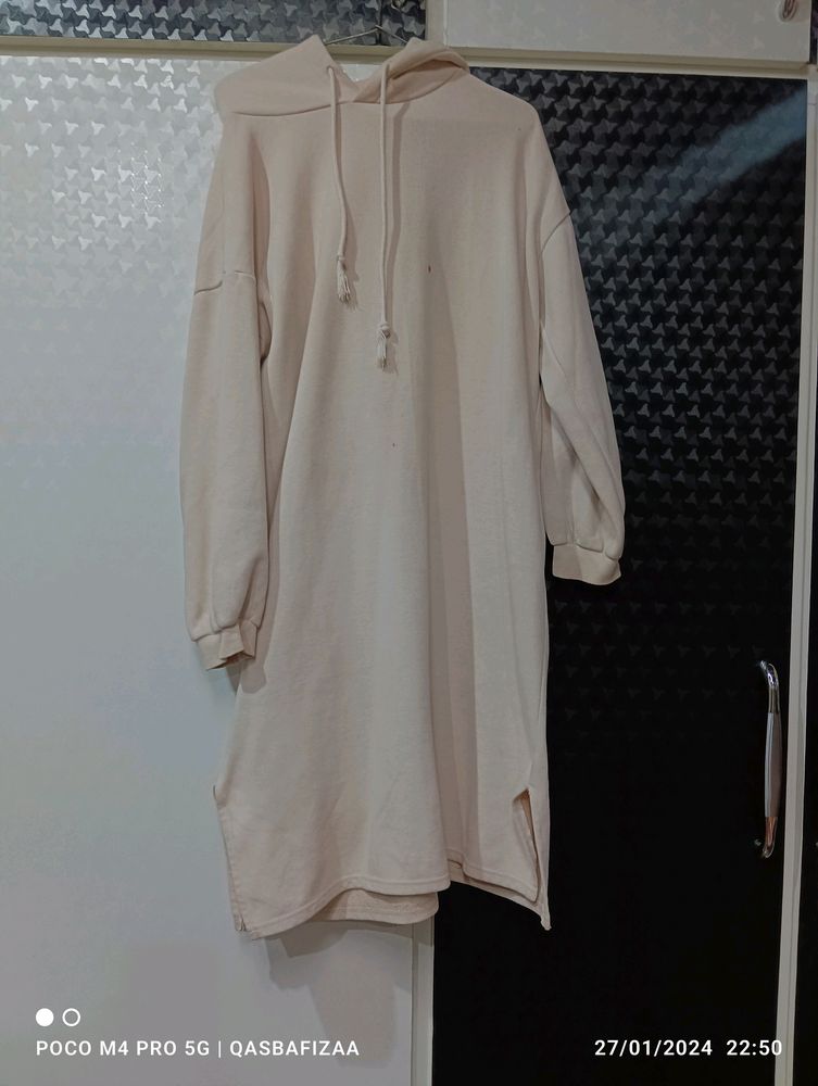 Hood Midi Woolen With Fur Inside